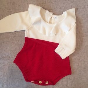 Winter sweater onesie - Valentine ready!